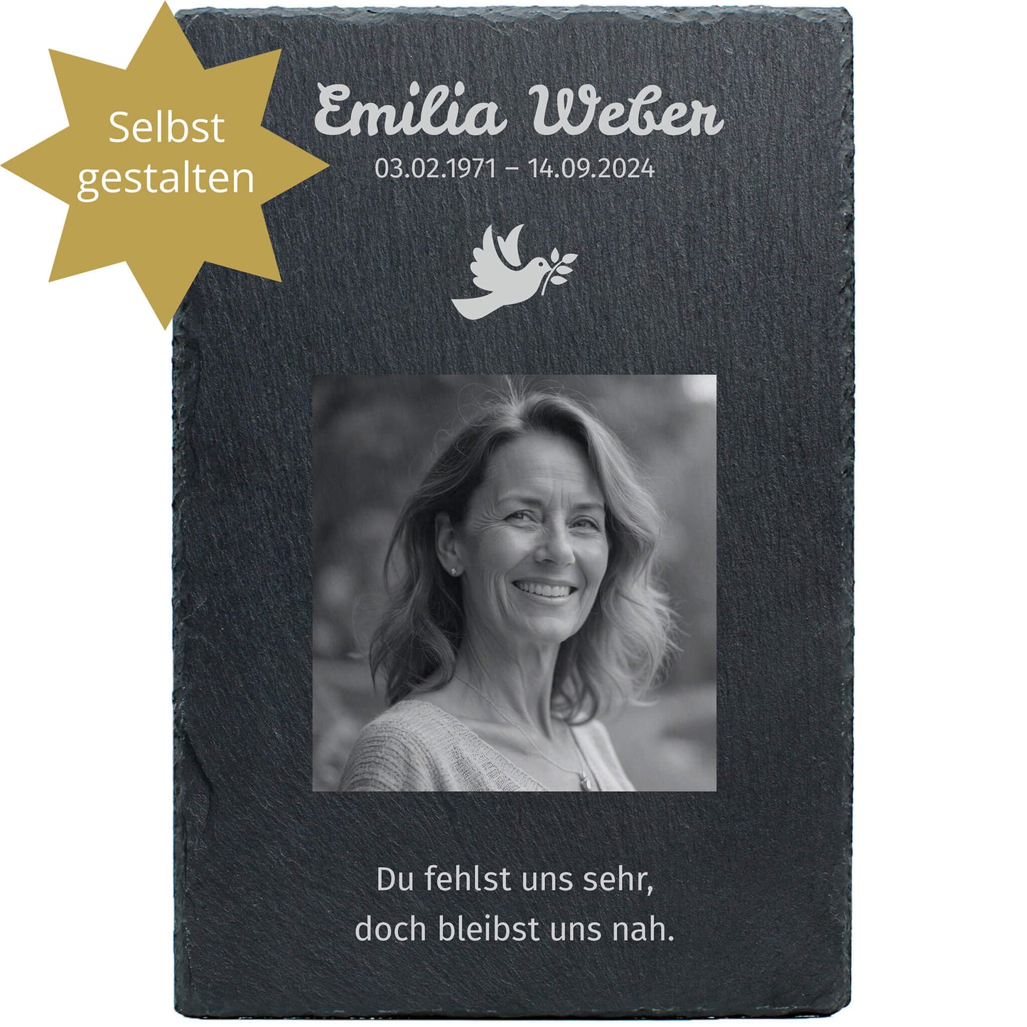 Schiefertafel Portrait ab 15x20 cm