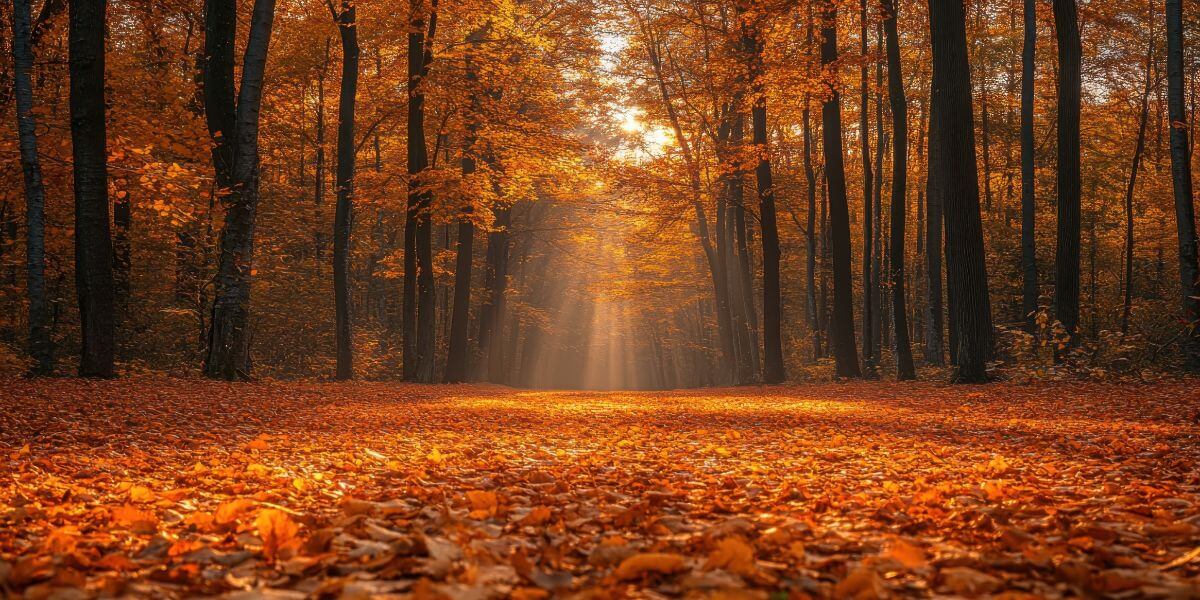 Waldmotiv als Banner für Gedenktafeln aus Schiefer – ein würdiges Andenken an geliebte Menschen