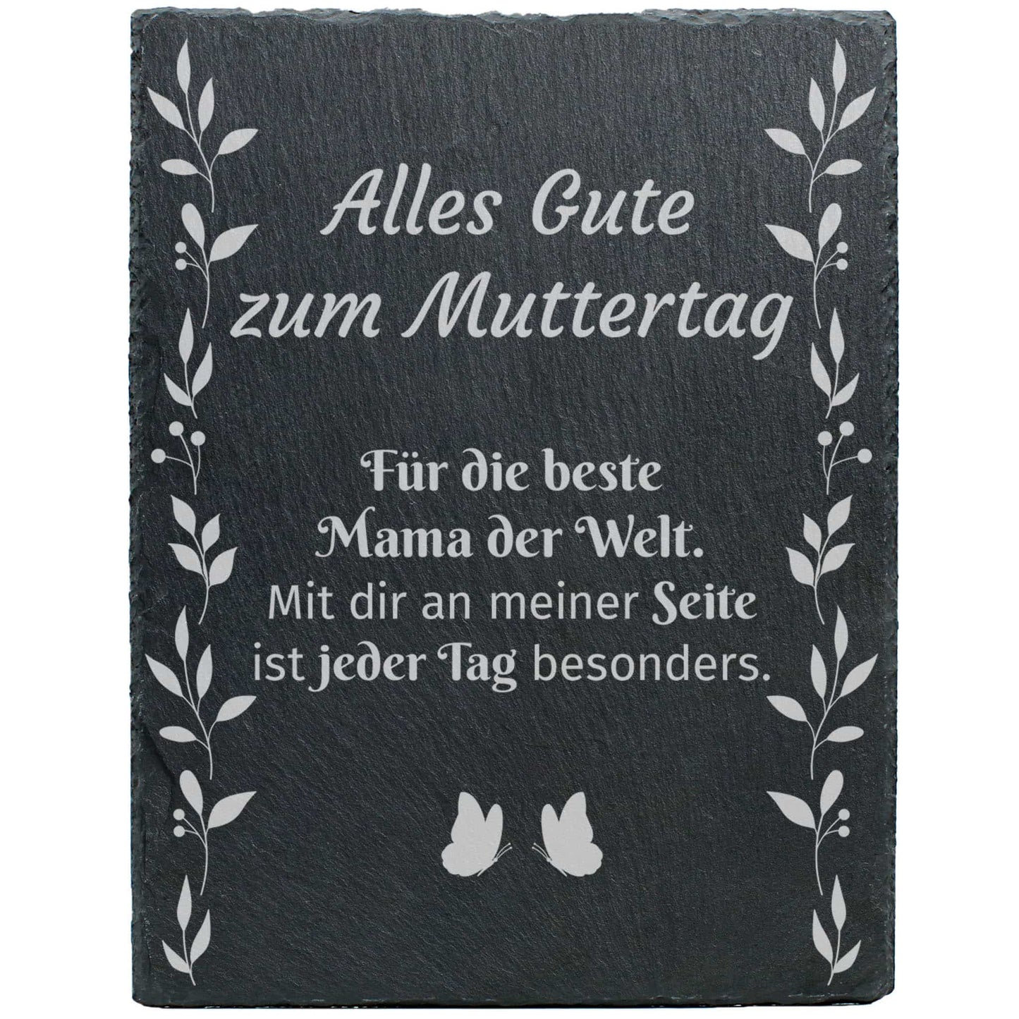 Schiefertafel mit Gravur zum Muttertag - Für die Beste Mama