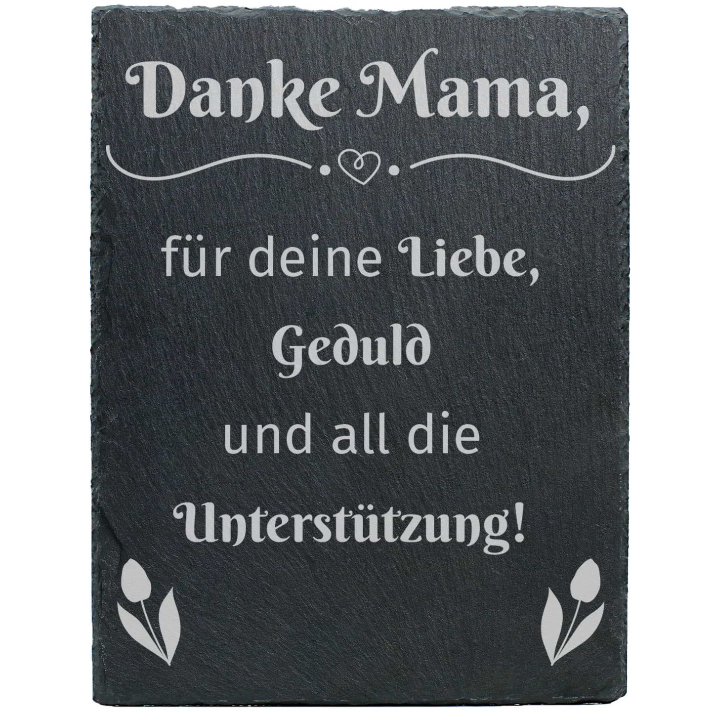 Schiefertafel mit Gravur - Danke Mama
