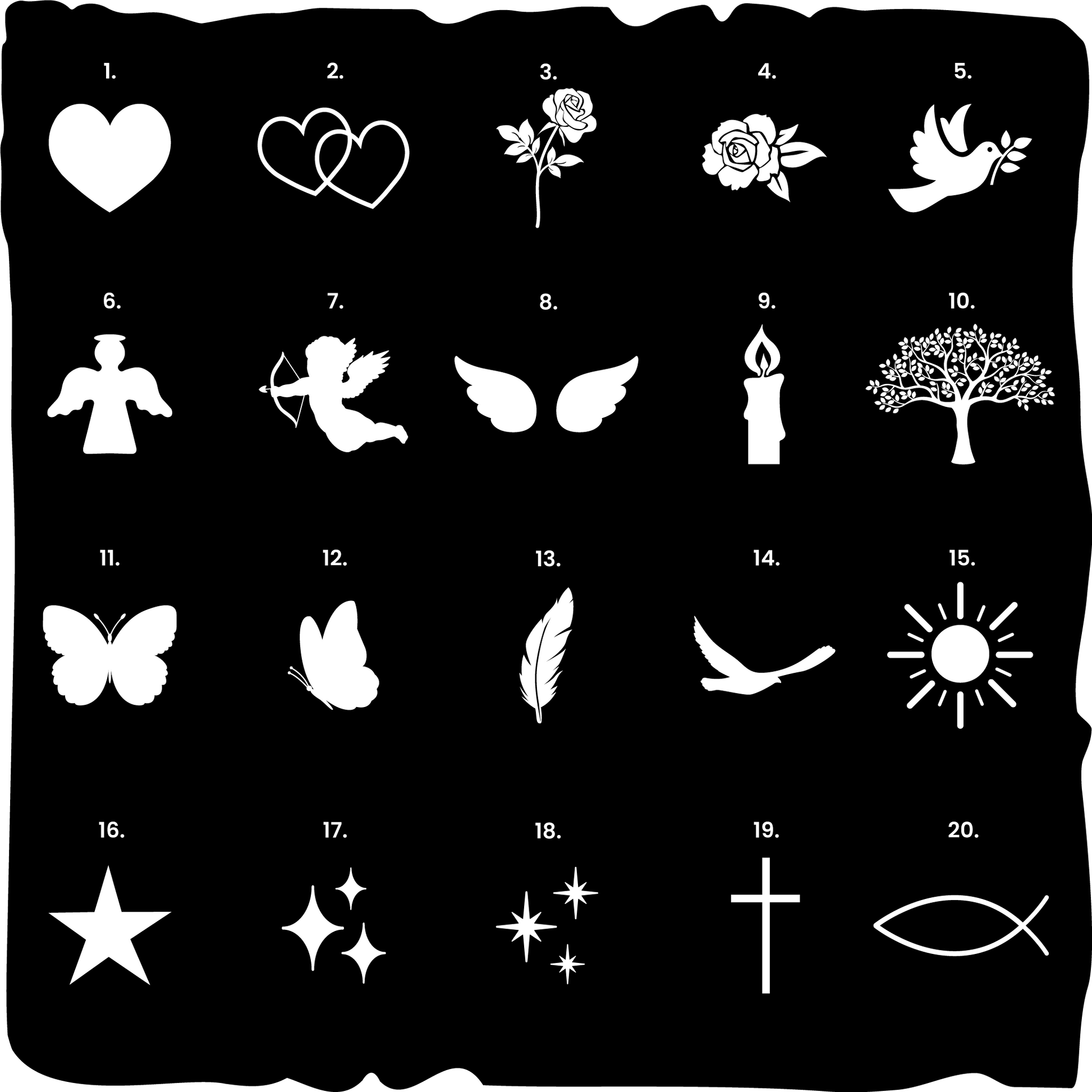 Personalisierte Schiefertafel mit Foto und Gravur – stilvolle Erinnerungstafel für Verstorbene, Symbole